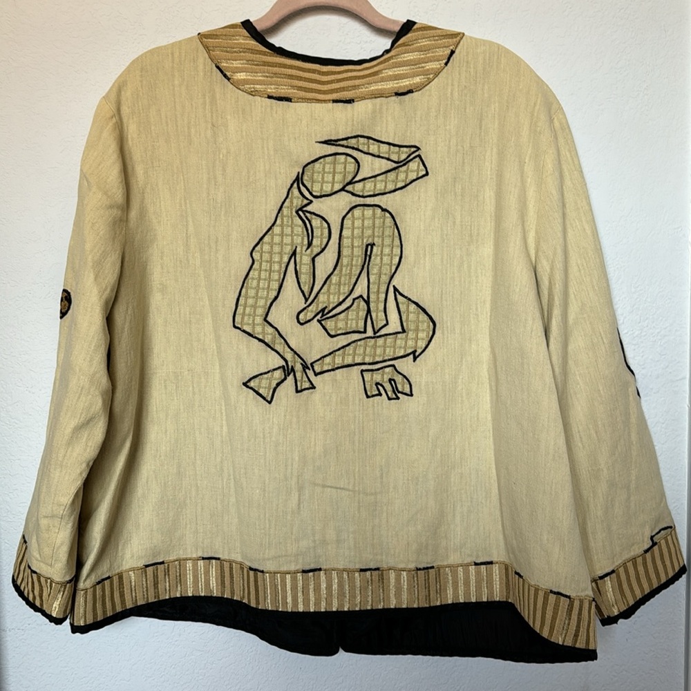 Artsy Patchwork Jacket - image 3